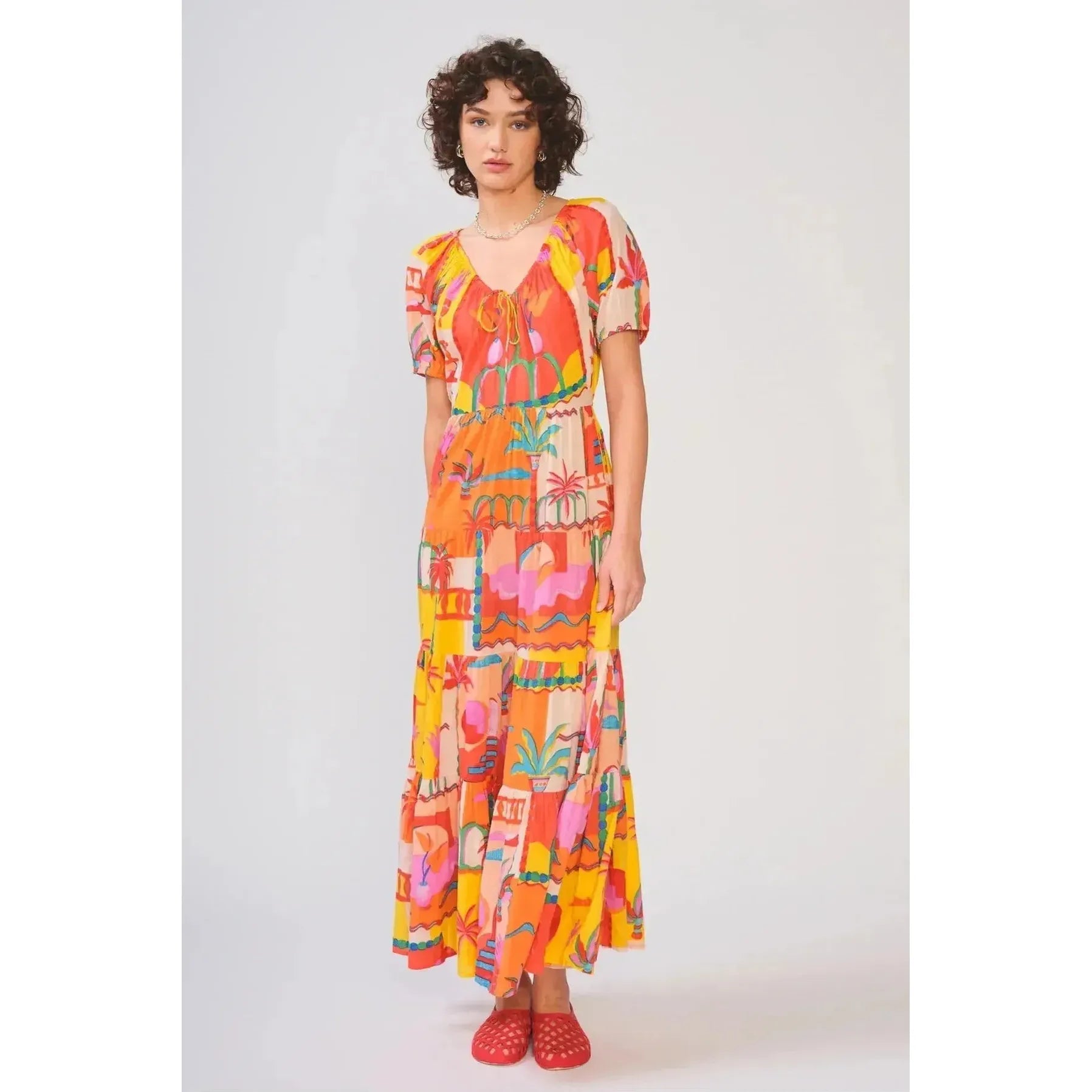 Aina Tropical Print Polo Dress W/ Shorts main image 1