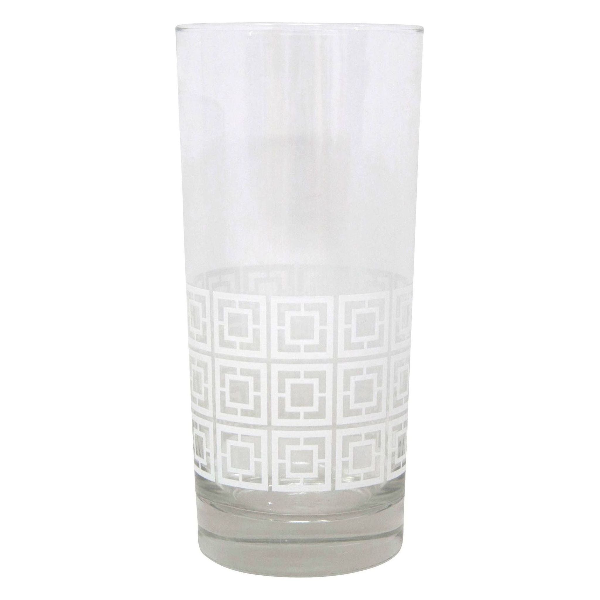 Breezeway White Collins Glass Set of 4 The Pearl Pagoda