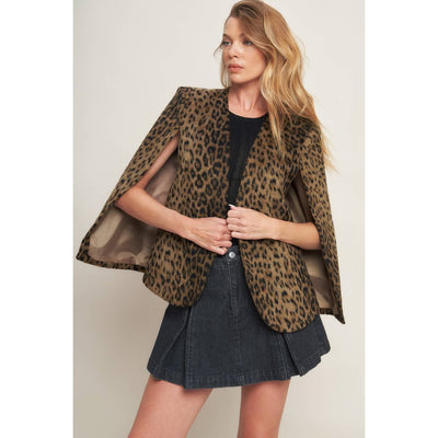 Leopard Capelet