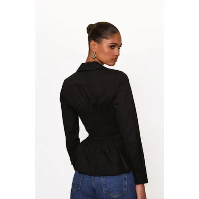 Barber Top in Black