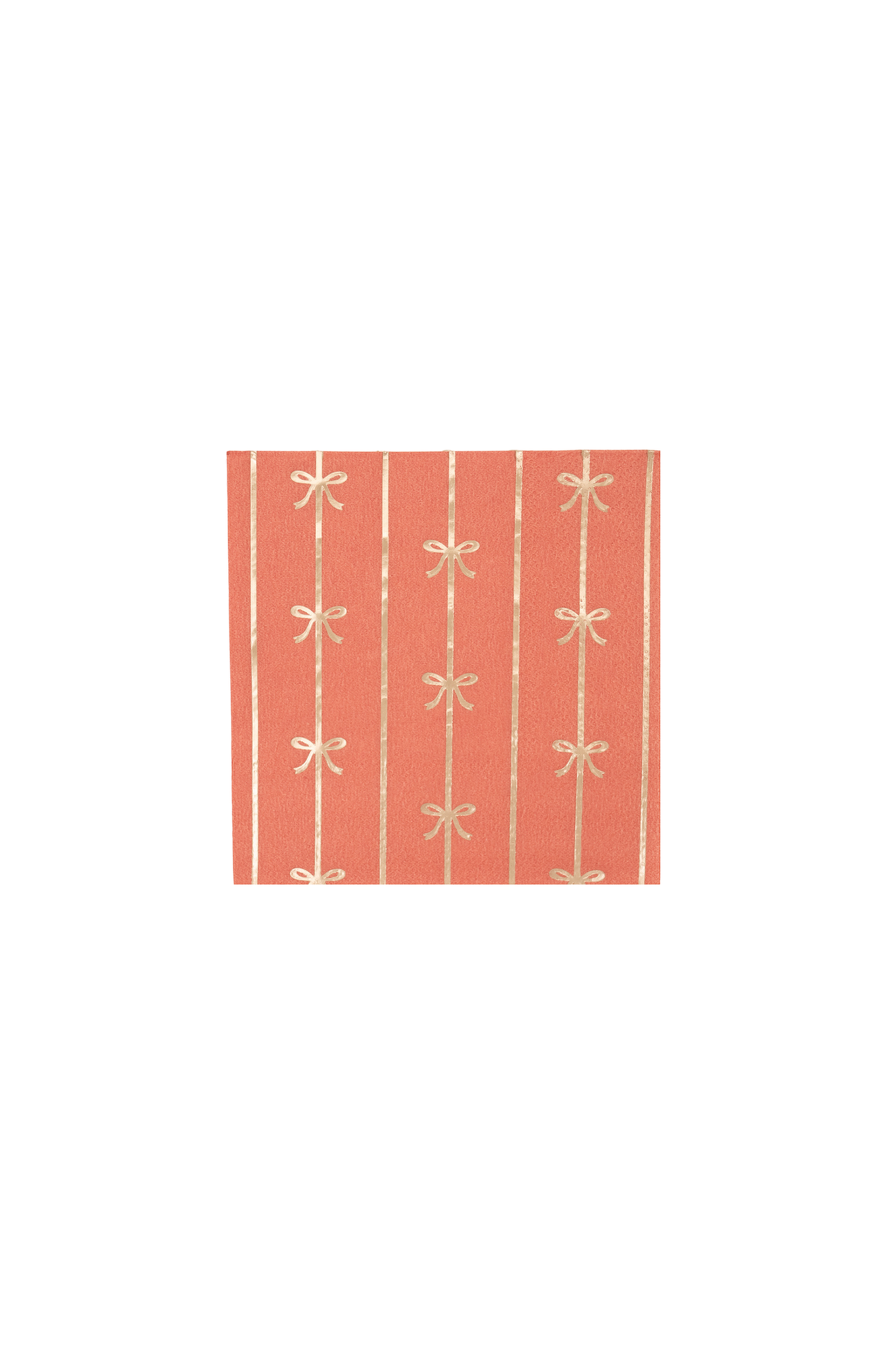 Orange Bow Small Napkins Bonjour Fête