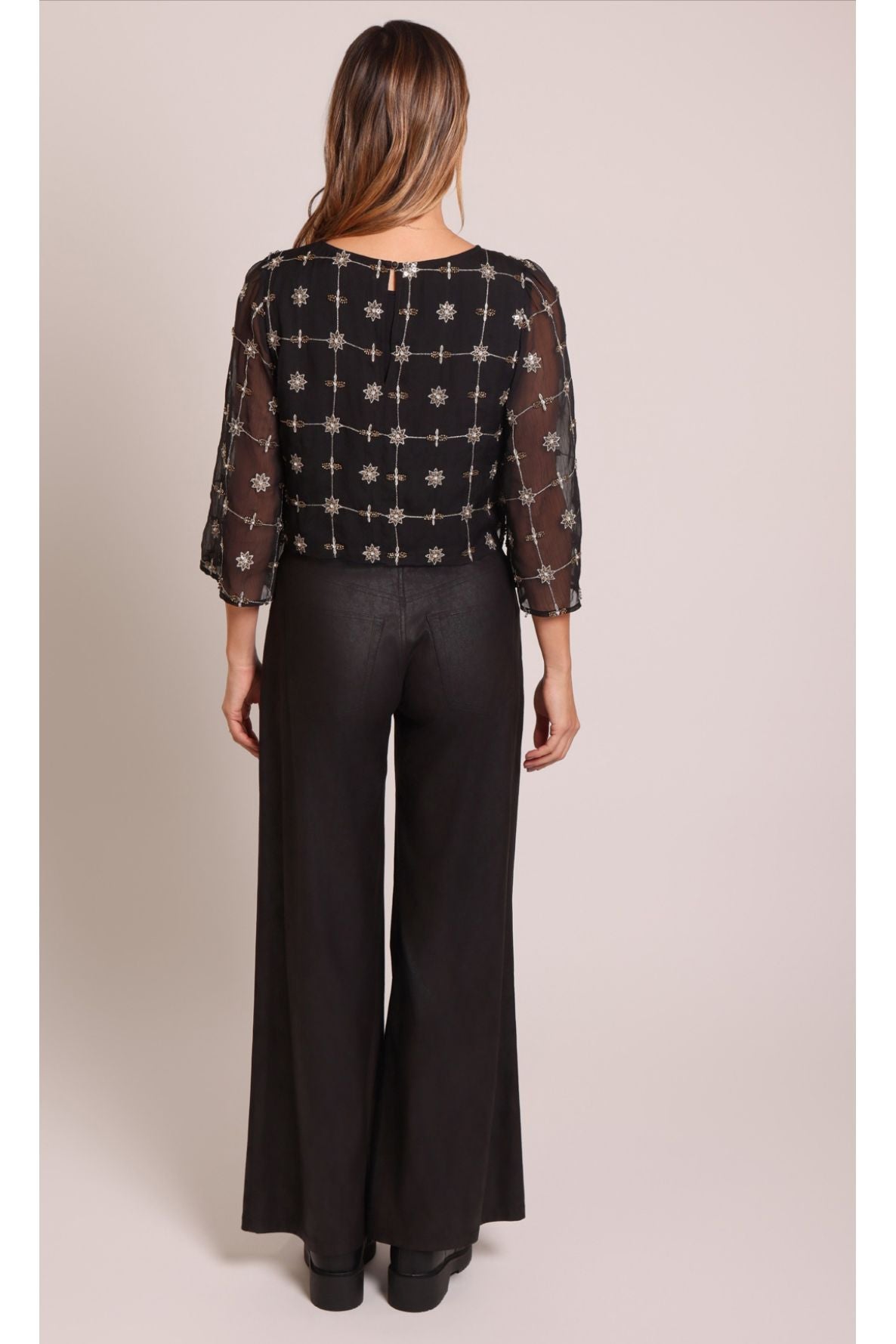 Liza Beaded Embroidered Top