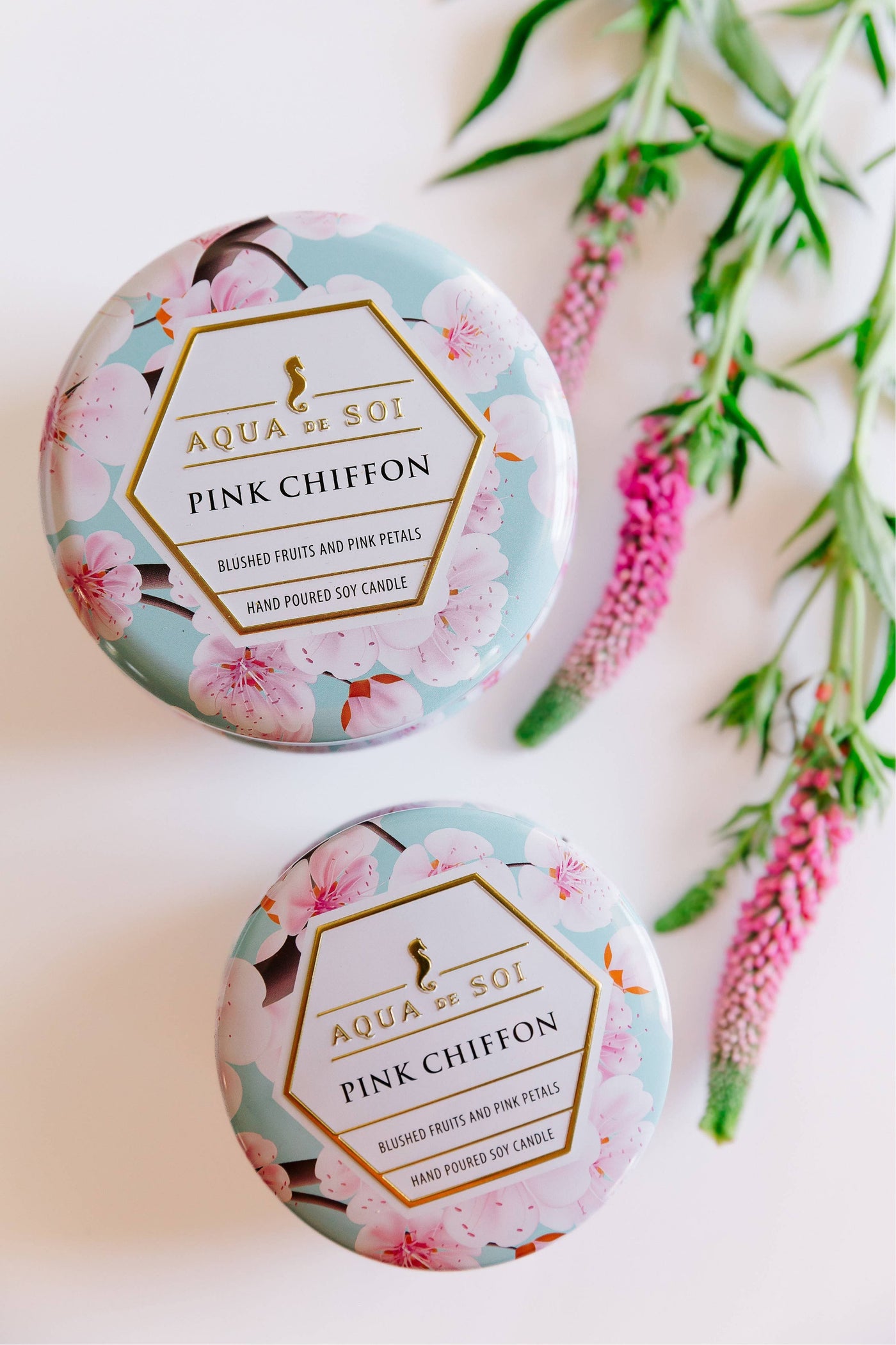 The SOi Company - Pink Chiffon 4oz Aqua De SOi Candle Tin