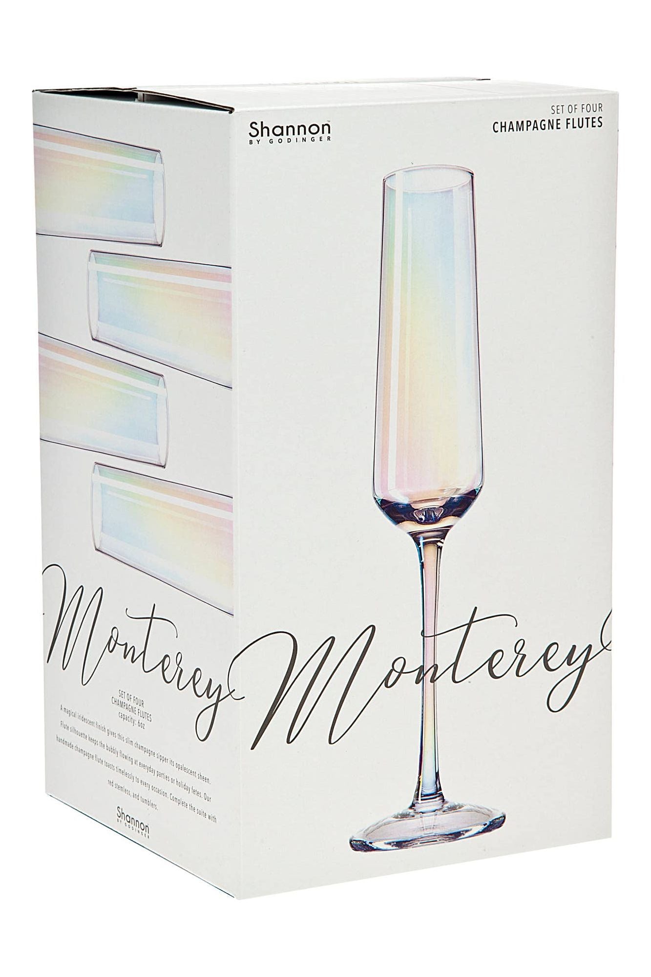 Godinger - Monterey S/4 Champagne Flute 6oz
