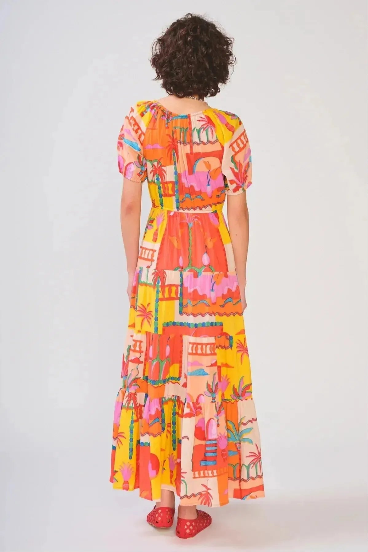 Ayana Tropical Palms Dress