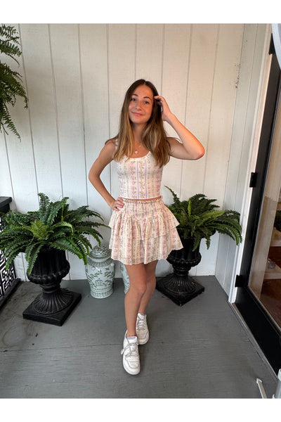 Katie J Brooke Skirt- Shabby Floral Junior
