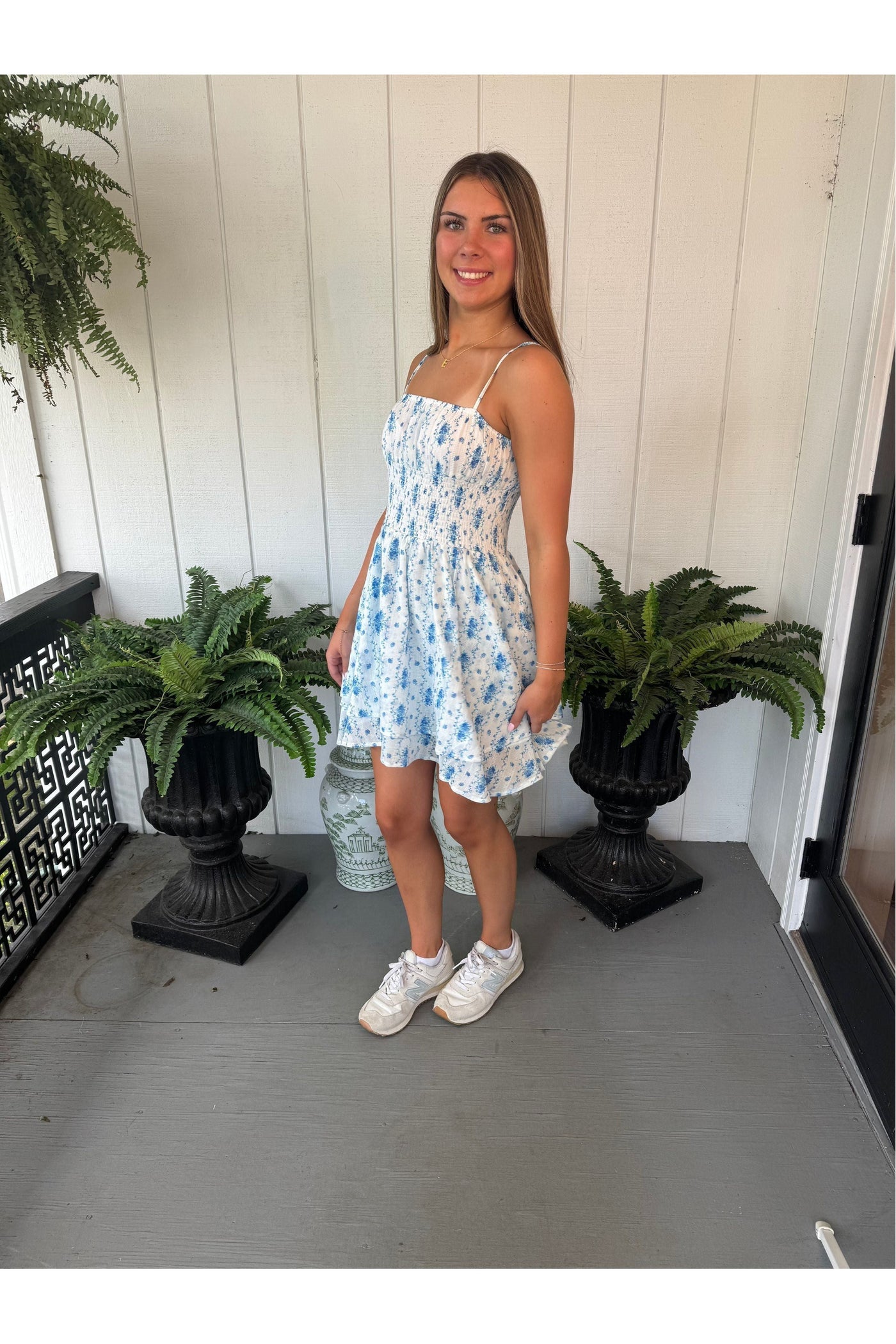 Juniors Perry Printed Dress