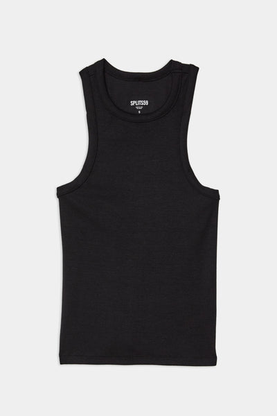 Kiki Ribbed Tank-Black