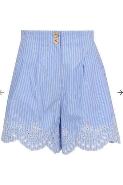Lagos Blue and White Shorts