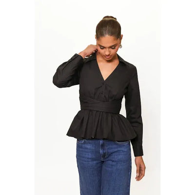 Barber Top in Black