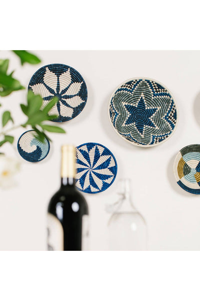 Coastal Woven Bowl - 12" Blue Night Hope
