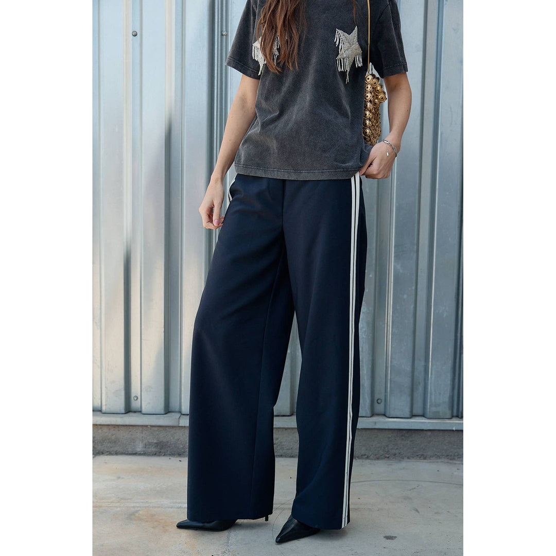 Wide Leg Track Pants