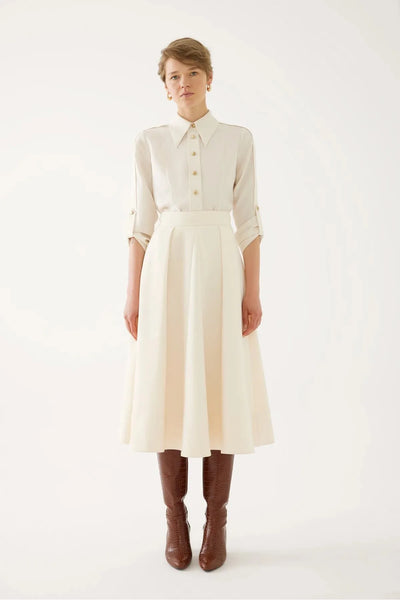Ivory Midi Skirt