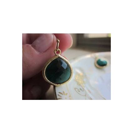 Emerald Green Earrings