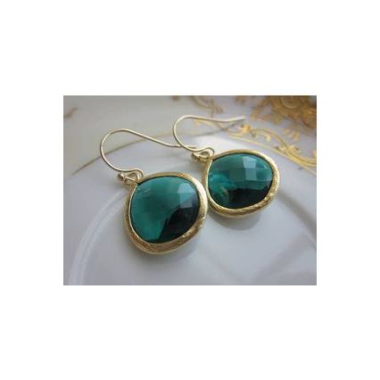 Emerald Green Earrings