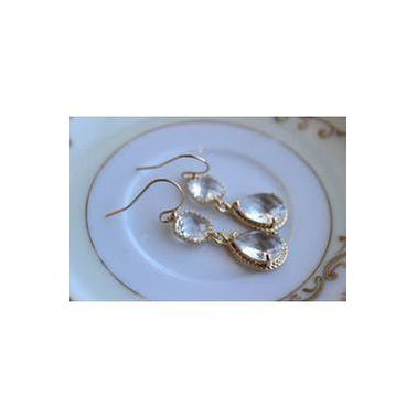 Crystal Two Tier Earrings