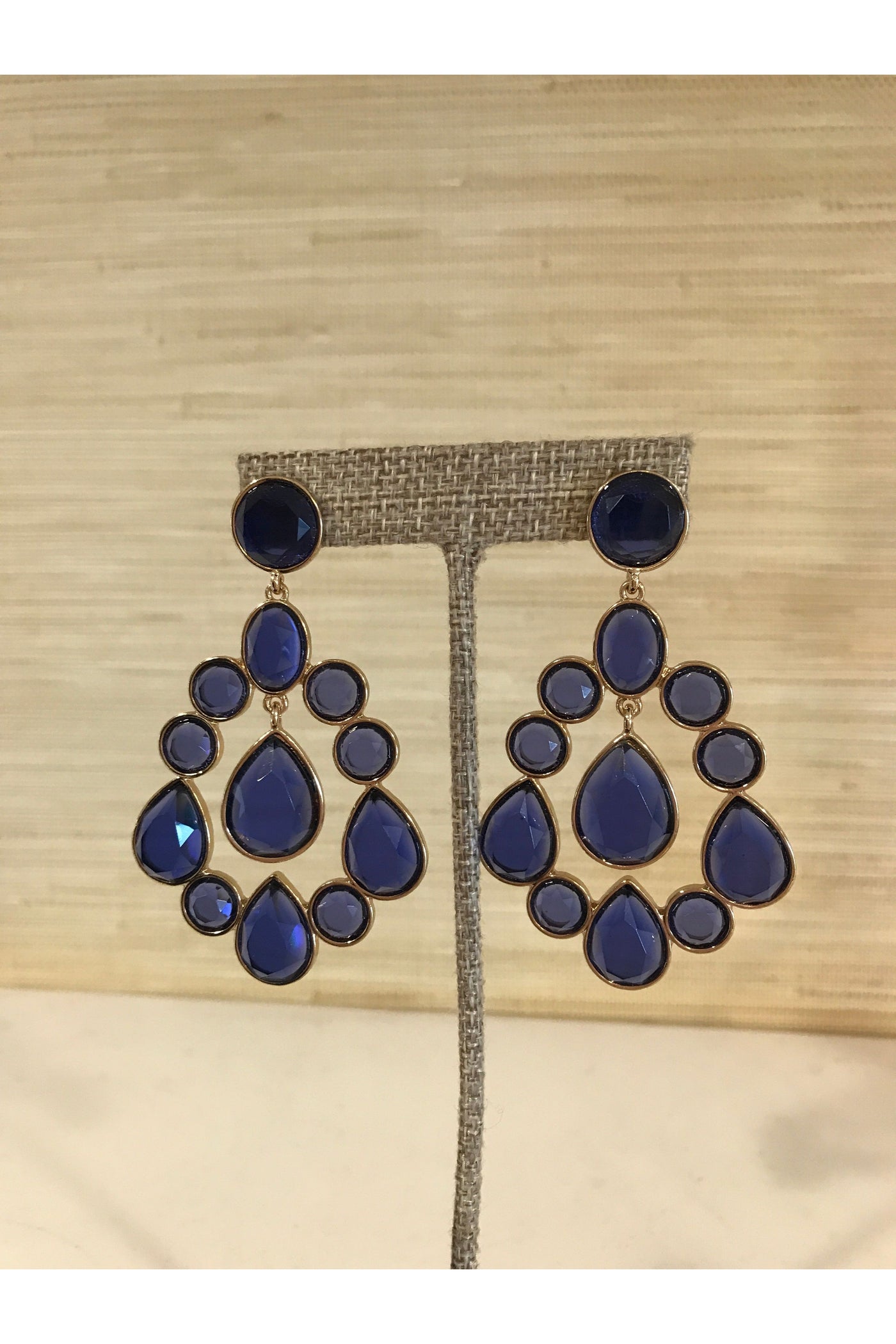 Cobalt Blue Statement Earrings