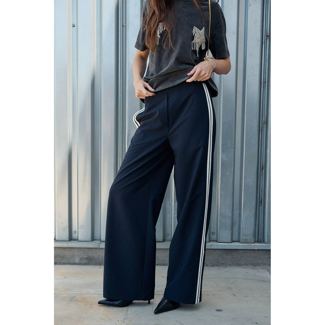 Wide Leg Track Pants