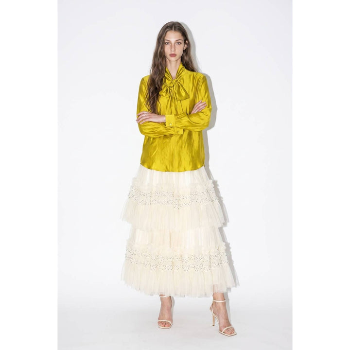 Chartreuse Bow Top