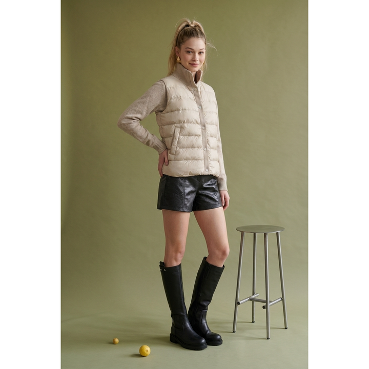 Hybrid Puffer &amp; Knit Jacket
