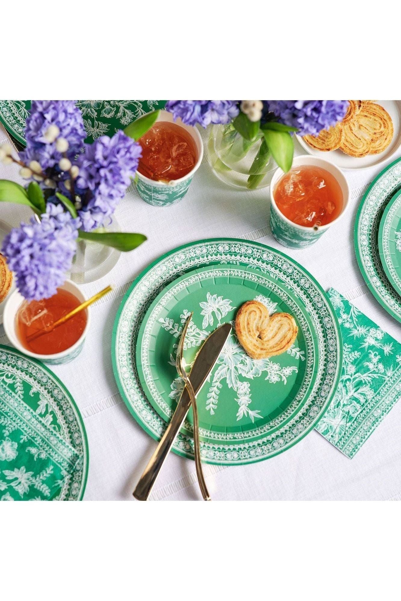 Coterie Party Supplies - Emerald Toile Napkins (25)
