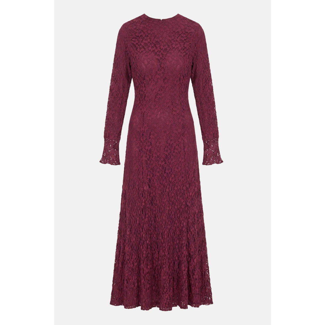 Merlot Lace Maxi Dress