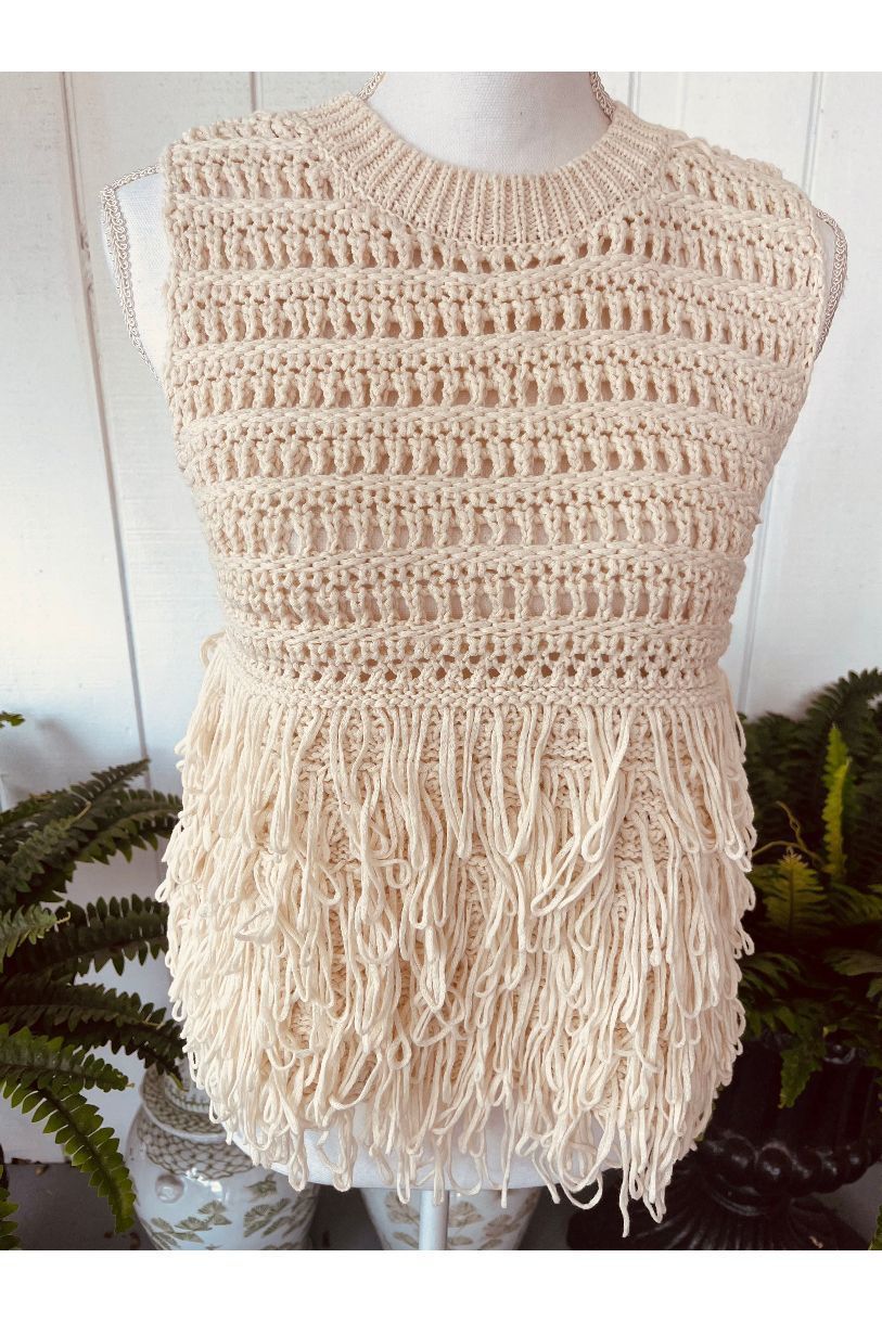 Montauk Ivory Sweater Vest