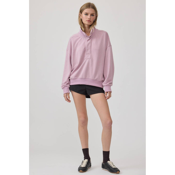 Half-Zip Mock Neck Pullover