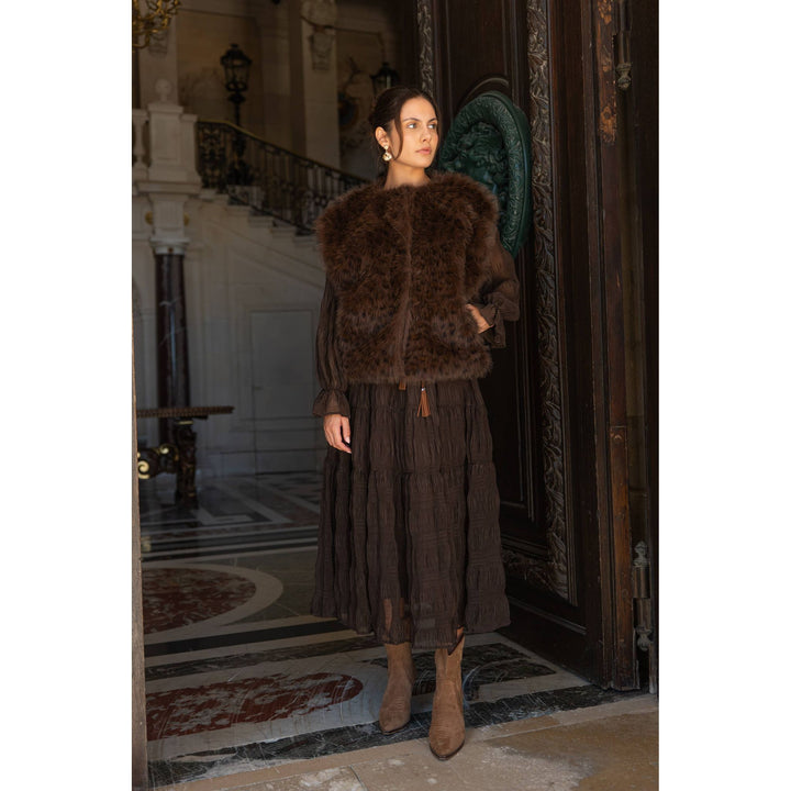 Luxe Leopard Faux Fur Vest
