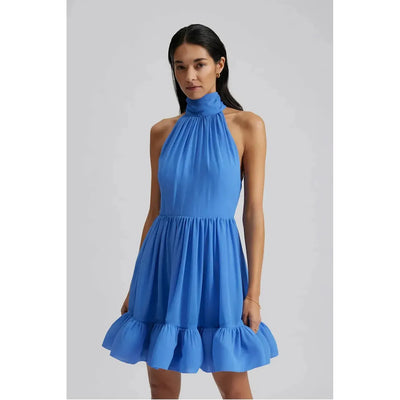 Fern Mini Dress-Azure Blue The Pearl Pagoda Fern Mini Dress-Azure Blue The Pearl Pagoda