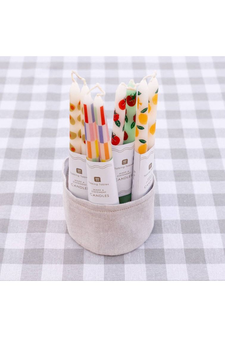Lemon Taper Dinner Candles | 2 Pack