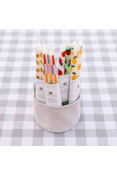 Lemon Taper Dinner Candles | 2 Pack