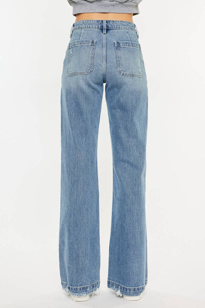 Kan Can High Rise Wide Flare Jeans