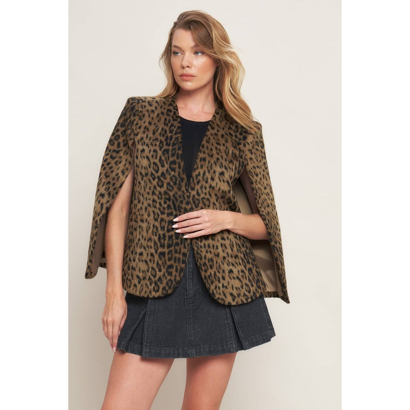 Leopard Capelet