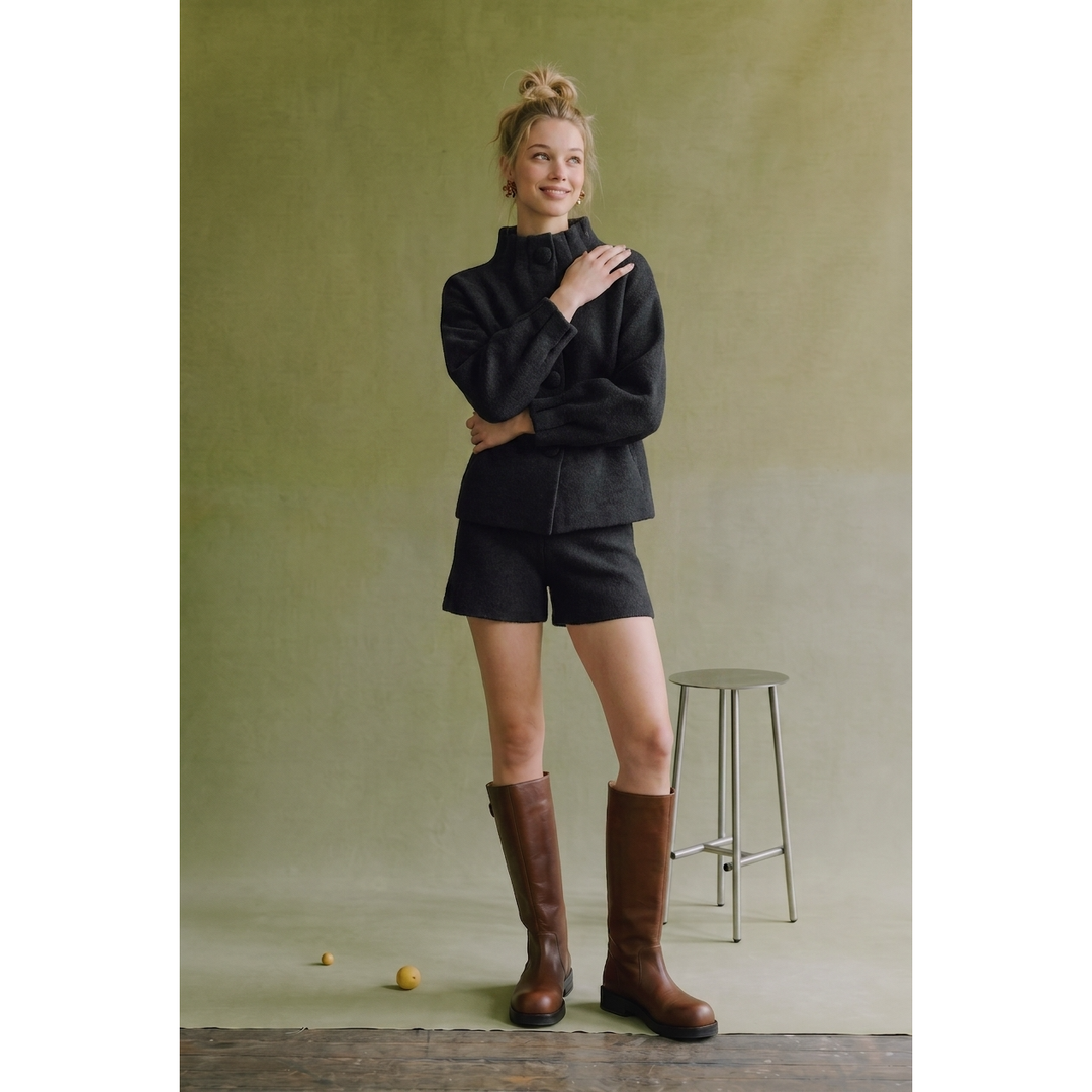 Funnel Neck Jacket