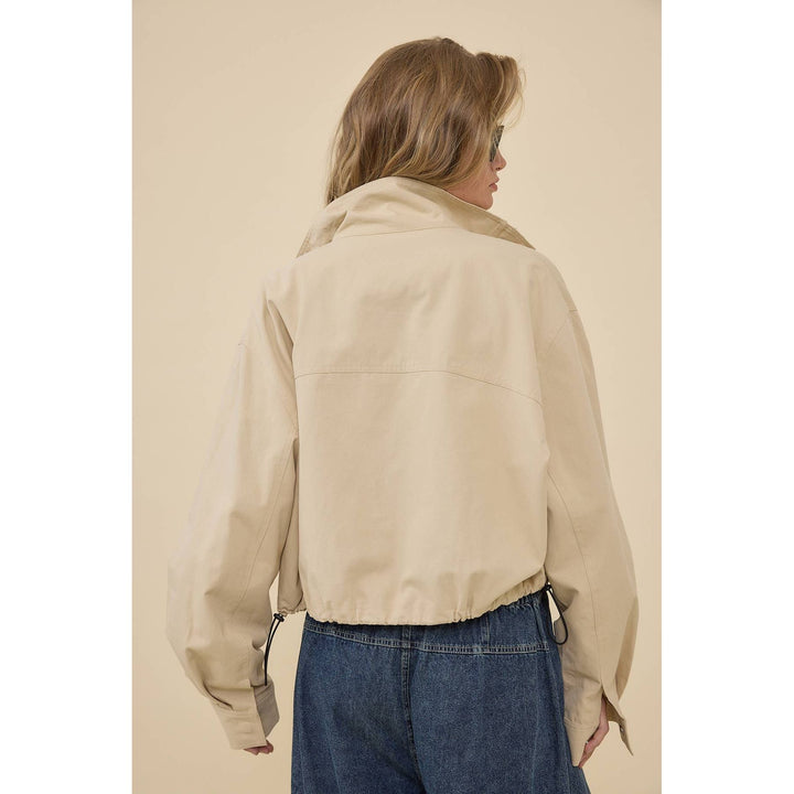 Drawstring Track Jacket