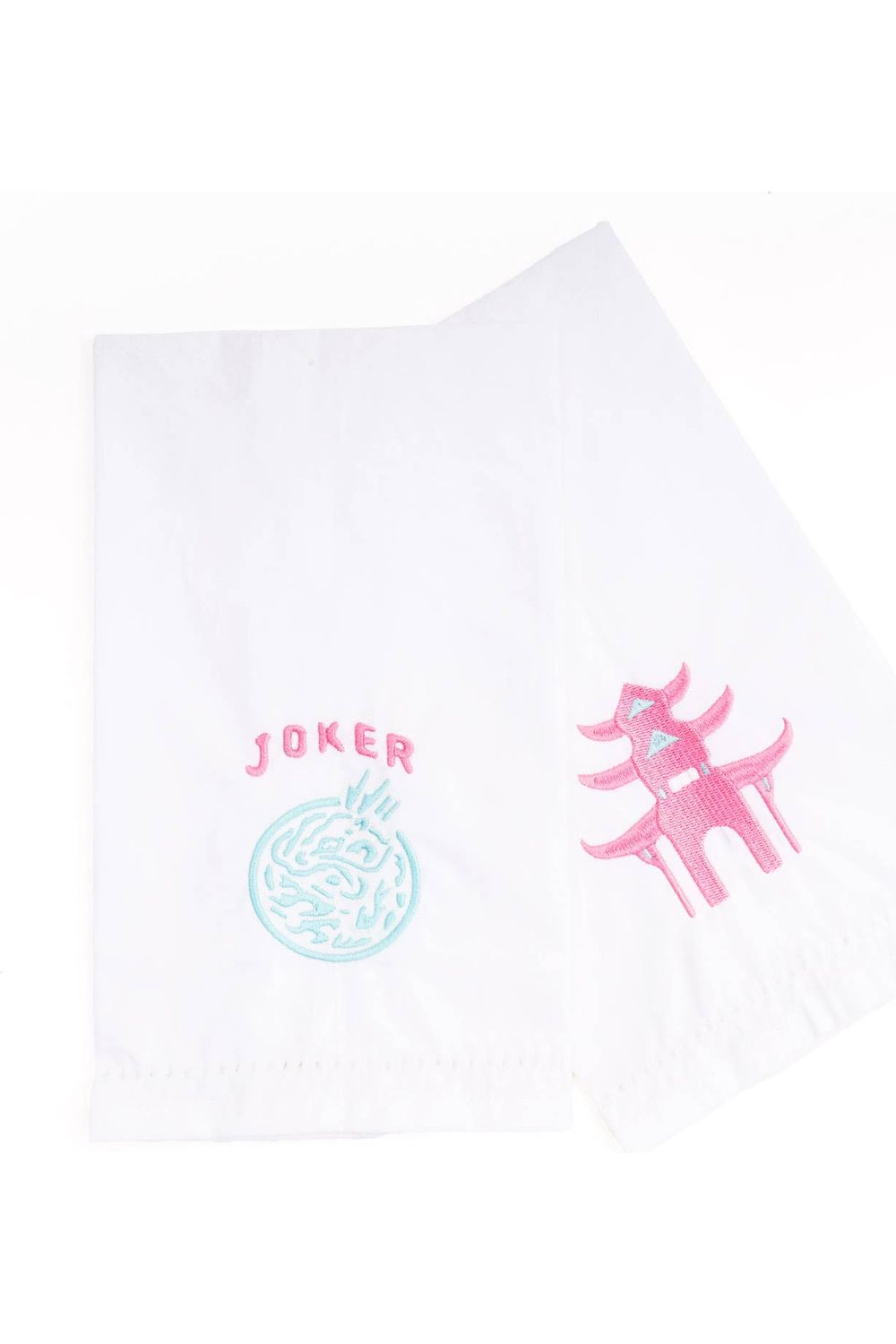 Mahjong Embroidered Bar Towel Set