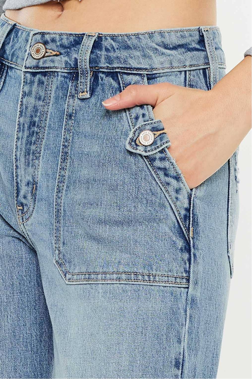 Kan Can High Rise Wide Flare Jeans
