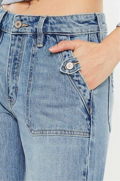 Kan Can High Rise Wide Flare Jeans
