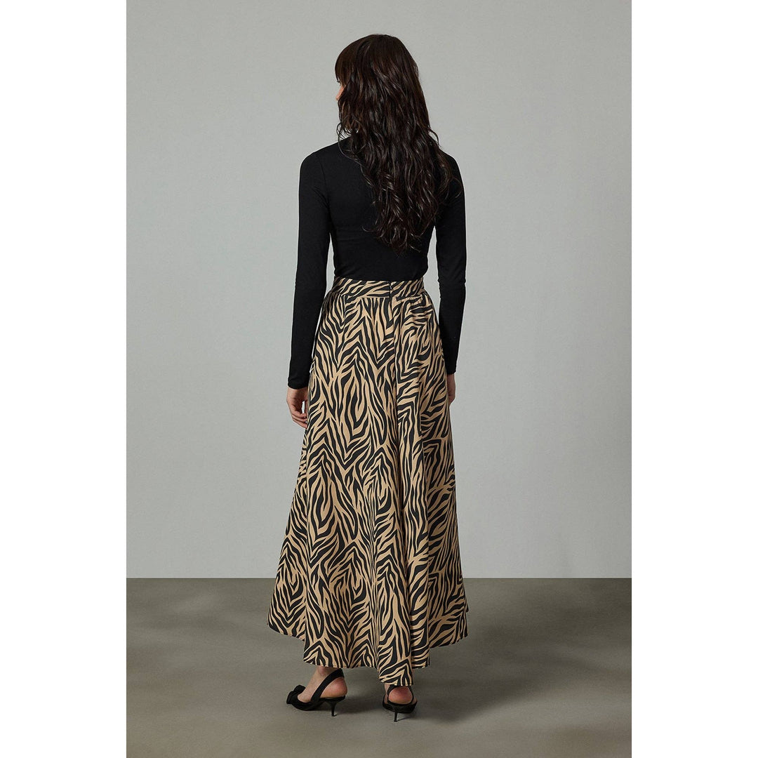 Zebra Maxi Skirt