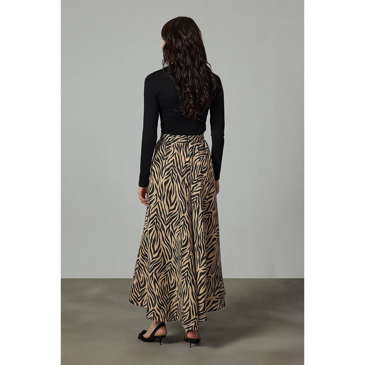 Zebra Maxi Skirt