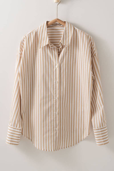 Urban Daizy - Striped Shirt: Light PINK