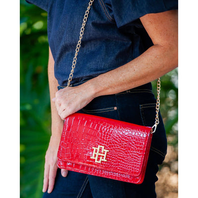 Bryn Clutch-Red