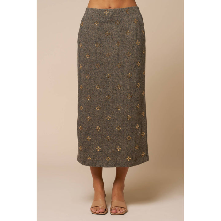 Tweed Midi Skirt