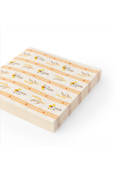 Cozy Fall Floral Large Napkins Bonjour Fête