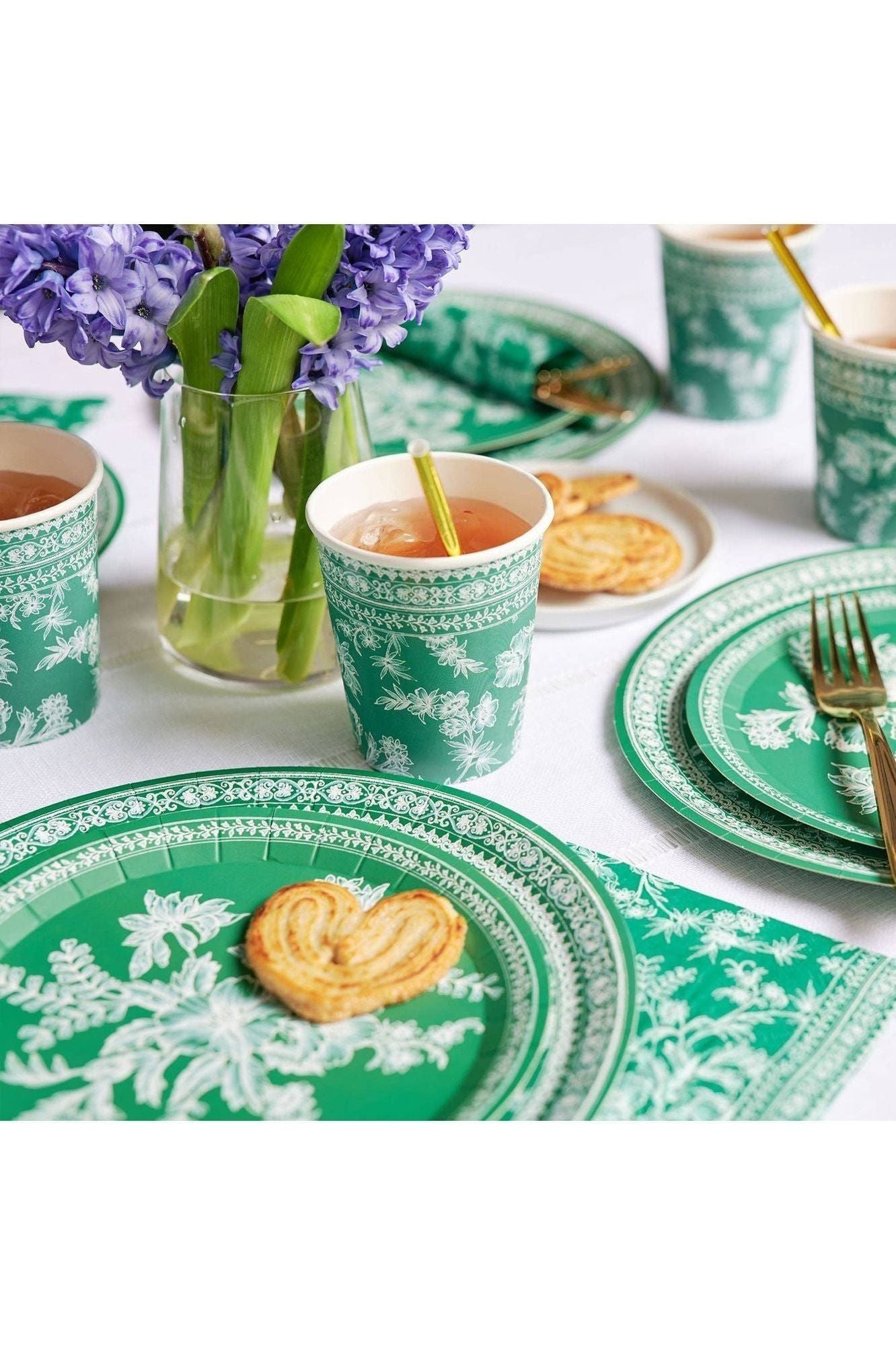 Coterie Party Supplies - Emerald Toile Napkins (25)
