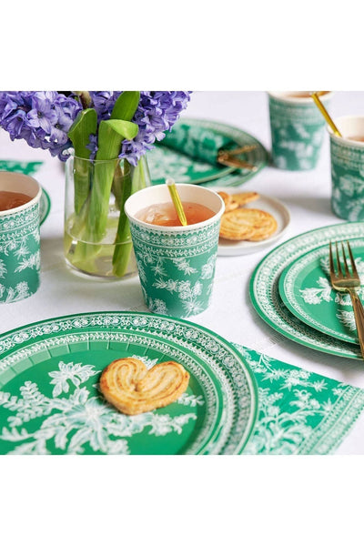 Coterie Party Supplies - Emerald Toile Napkins (25)