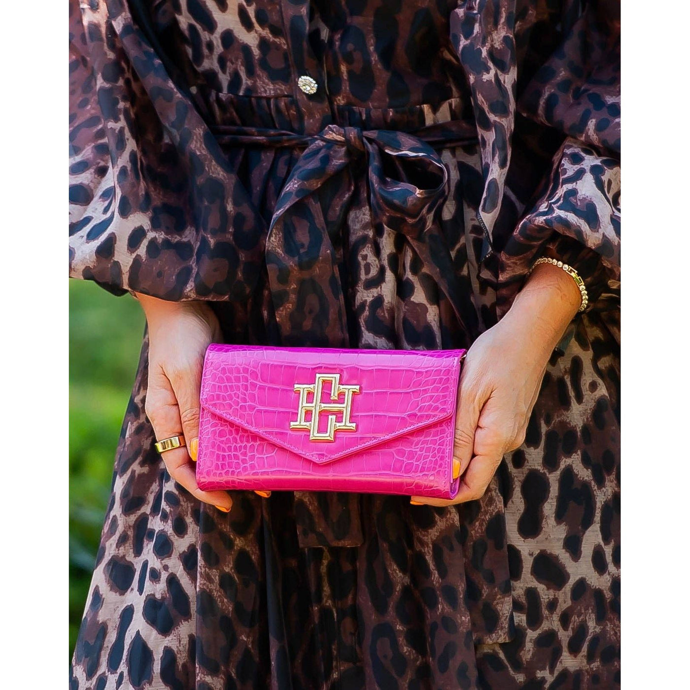 Carlington Clutch-Hot Pink