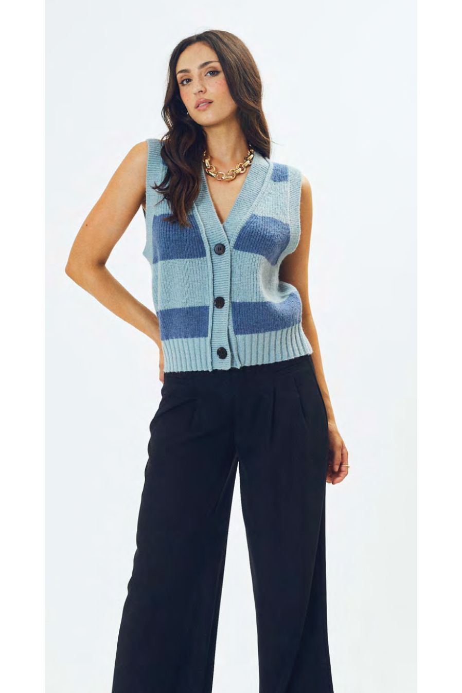 Andrea Stripe Vest