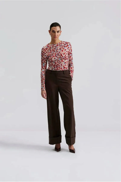 Jordyn Mid High Rise Wide Pants